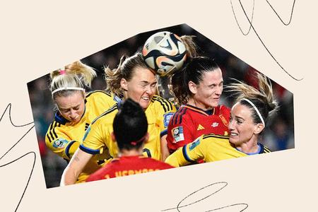 Unfamiliar with heading? It’s a showy, signature soccer play in which someone redirects a speeding ball with his or her head.