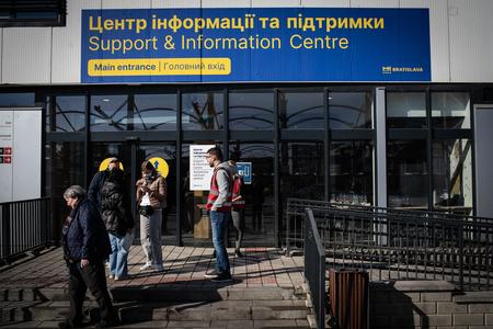 The assistance centre is housed in the former bus station on Bottova Street. 