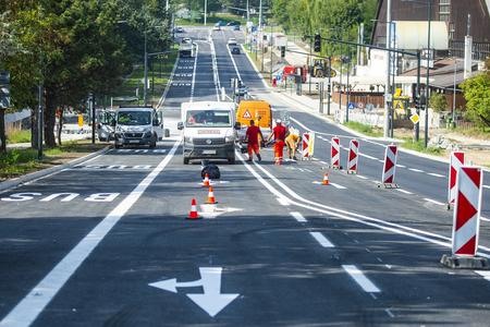 The reconstructed Harmincova Street was expanded into a 4-lane road.