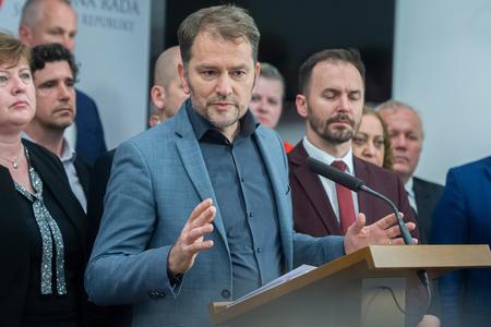OĽaNO leader Igor Matovič and the OĽaNO caucus. 