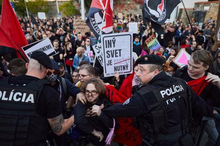The "Protest for Juraj and Matúš" photo became the Grand Prix winner at the 2023 Slovak Press Photo competition.