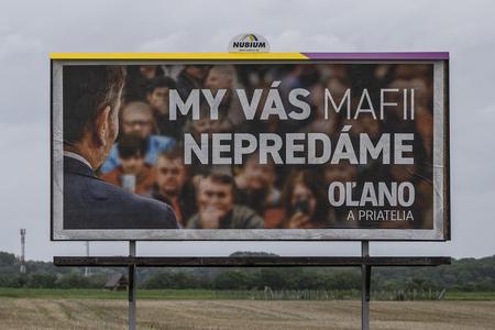 One of the OĽaNO billboards: We will not sell you to the mafia.