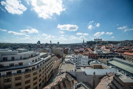 A view from the Manderlák building in Bratislava.