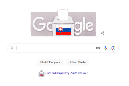 The Slovak version of Google on September 30, 2023.