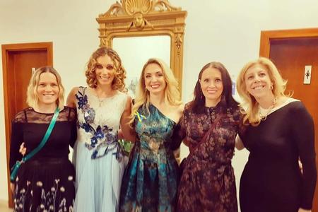 IWCB Charity Opera Concert by Julia Radosz (in the middle) to benefit the Ukrainian refuge relief efforts.