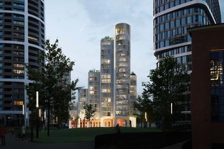 Visualisation of the project developer Immocap wants to build at Bottova Street in Bratislava's Mlynské Nivy locality.