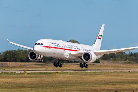 The first ever landing of the Boeing 787-900 Dreamliner at Bratislava airport in 2017.