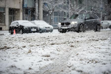 Winter in Bratislava.