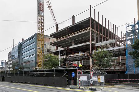 The newer part of the twin department stores on SNP Square has been partly dismantled.