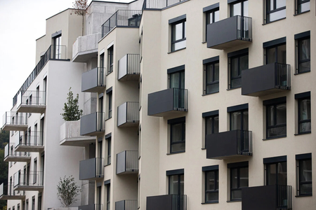 Illustrative image of a new apartment building.
