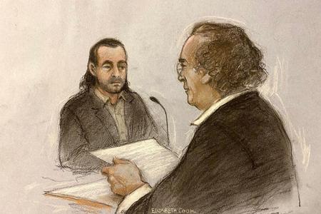 Jozef Puska, 33, (left) being questioned by his barrister Michael Bowman SC at the Central Criminal Court in Dublin, where he is accused of killing teacher Ashling Murphy, who was killed while exercising along a canal walkway in Tullamore, Co Offaly, on January 12 2022. Picture date: Thursday November 2, 2023.
