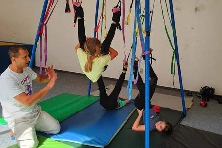 Evgeny Furman teaches children Alpha Gravity.