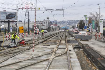 Repairs to the Vajnorská tram line being completed on December 15. 