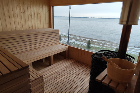 The new Finnish sauna by Zemplínska Šírava.