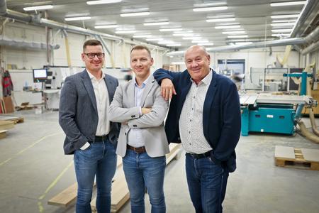The founding and successor generation of the Zajko family (from left: sons Martin and Michal, and father Jozef).