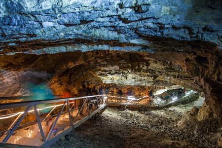 The Demänovská Ľadová Jaskyňa ice cave.
