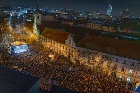 A mass public protest took place in Bratislava on Thursday, January 11, in opposition to the government's plans to abolish the office of the main anti-corruption prosecutor  and reduce penalties for financial crimes.
