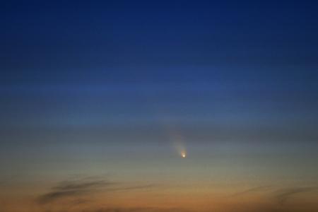 Comet C/2023 A3 (Tsuchinshan-ATLAS) as seen from the Čergov mountain range in Prešov Region on October 12.