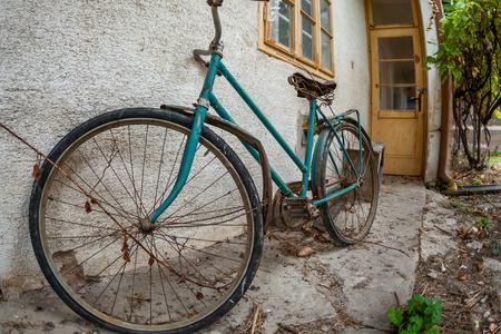 An old bicycle in Budmerice, Pezinok district, in October 2015.