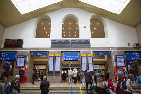 Main railway station in Bratislava.