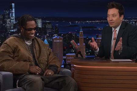 Travis Scott appeared on "The Tonight Show Starring Jimmy Fallon" in December 2023