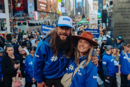 As part of the #BraveMenTalk campaign, a new Guinness World Record was set for walking barefoot from Los Angeles to New York.