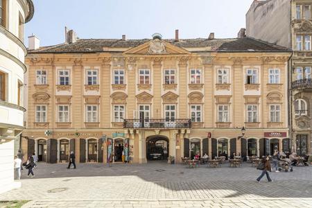 The iconic Csáky Palace in Bratislava's Staré Mesto
