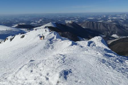 The trail to Chleb, as seen from the peak. On this you may meet St Nicholas during this weekend.