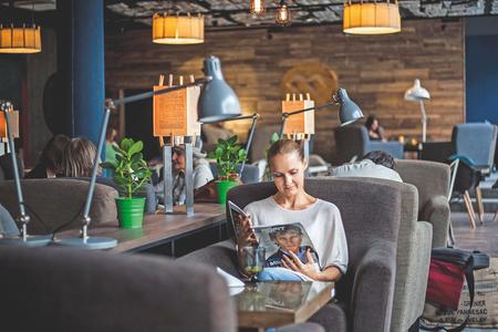 Some of Bratislava’s cafés can also be found inside the bookshops