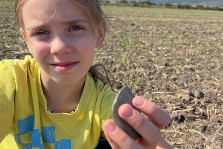An eight-year-old schoolgirl has made a remarkable discovery, all thanks to her keen eye.