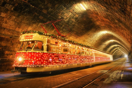 Christmas Tram