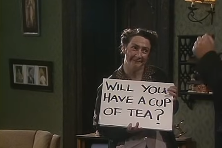 An Irish/British TV sitcom from the 90s called “Father Ted”. 