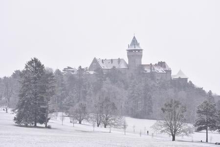 Smolenice in winter. 