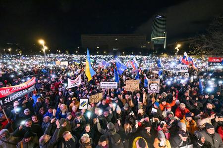 PM Robert Fico's actions caused thousands of people to protests against him.