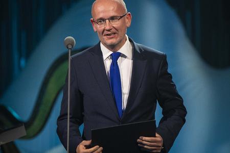 Oncologist Michal Mego during last year's ESET Science Award ceremony. He won the pulic prize.