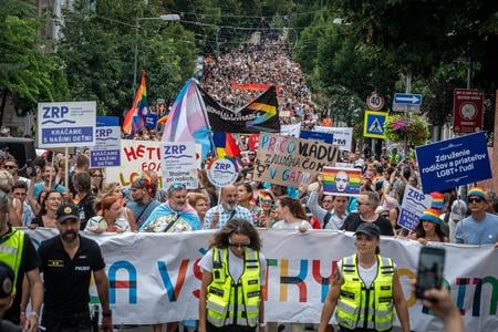 Rainbow Pride festival in Bratislava in 2024