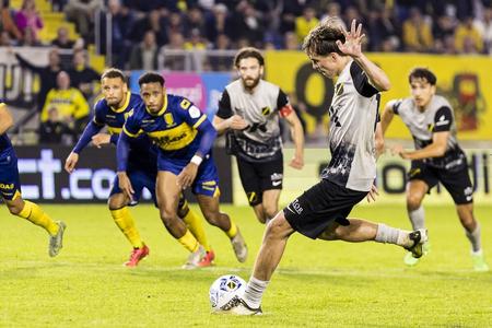 Slovak footballer Leo Sauer in NAC Breda colours.