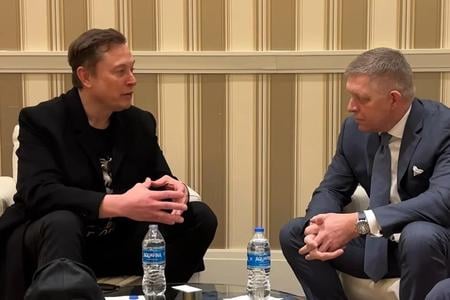 Robert Fico met with technology magnate Elon Musk in Washington.