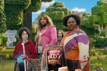 Some of the characters from "A Minecraft Movie"