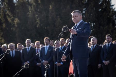 Premiér Robert Fico na Slavíne.