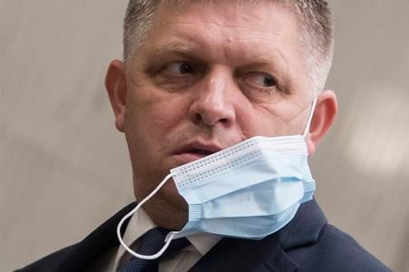 MP Robert Fico (Smer), now the prime minister, during a parliamentary session on 8 July 2020 in Bratislava. In November 2024, Prime Minister Fico submitted a proposal to parliament to compensate those who violated anti-pandemic rules and were fined as a result. The proposal was approved on 9 April 2025.