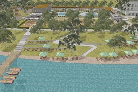 A visualisation of a new project proposed at the Zlaté Piesky recreational area.