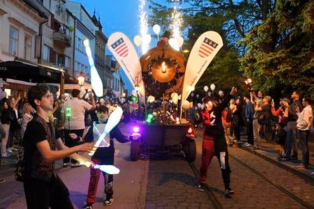 A procession during Košice City Days last year.