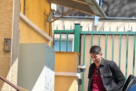 Smer MEP Erik Kaliňák leaves the Russian embassy in Bratislava.