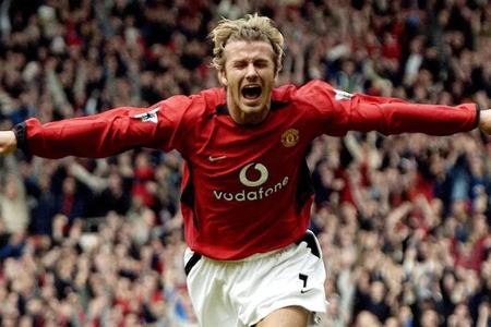 David Beckham v drese, ktorých z klubových najviac miloval.