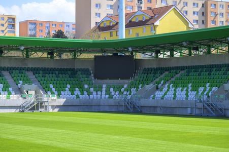 Stadium in Prešov, eastern Slovakia