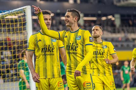 Košičan Michal Faško sa teší po víťaznom góle