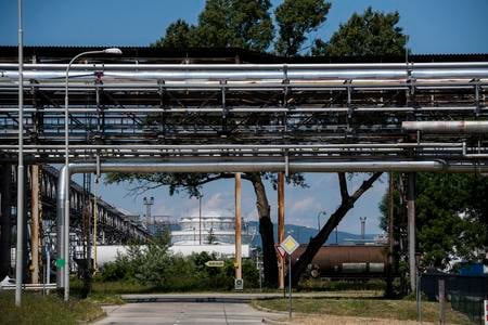 Slovnaft oil refinery in Bratislava