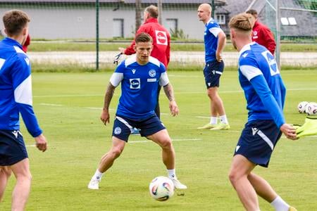Tomáš Suslov na tréningu reprezentačného tímu do 21 rokov.