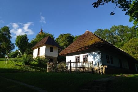 An open-air museum near the manor house in Humenné.